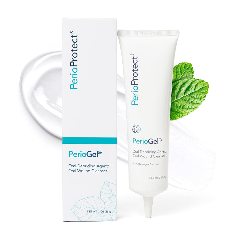 Perio Protect Perio Gel bottle for at-home gum care with gentle whitening.