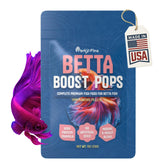 Perky Fins Betta Boost Pops : protéines marines et insectes pour bettas carnivores.