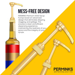 PERMINKS fixed-angle dripless design ensures clean pouring from bottles