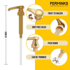 PERMINKS quarter-ounce per pump delivers consistent flavor control
