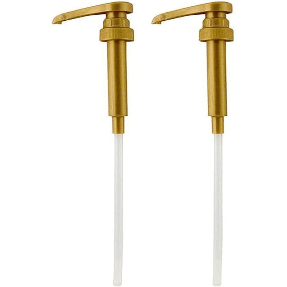 PERMINKS gold locking nozzle syrup pump for mess-free pours