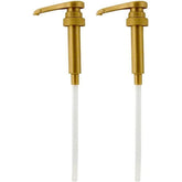 PERMINKS gold locking nozzle syrup pump for mess-free pours