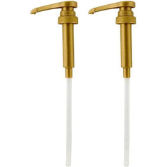 PERMINKS gold locking nozzle syrup pump for mess-free pours