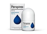 Perspirex Strong 20ml bottle demonstrates long-lasting protection option for daily wear.