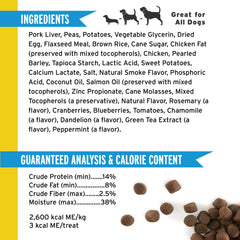 Pet Botanics 20oz pouch with 500 treats supports consistent training