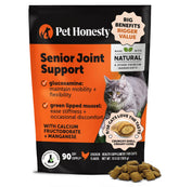 Pet Honesty hip joint chews bottle for daily use in homes.