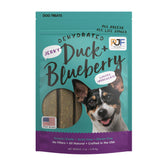 Sachet Pet Jerky Factory canard et myrtille, friandise naturelle et appétente