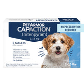 PetArmor CAPACTION tablets shown as quick-dosing pills for dogs