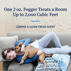 PetArmor Home Fogger covers rooms up to 2000 cubic feet for thorough control.