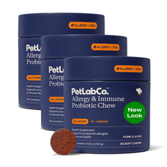 PetLab Co. Allergy & Immune Probiotics for Dogs — Pork Flavor Soft Chews (3-Pack, 30 Chews Each) - Perla Store | The Ultimate A to Z Marketplace for Every Need in Canada