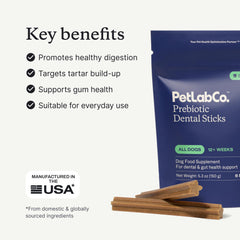 PetLab Co Dental Sticks dog-chew enjoying after meals.