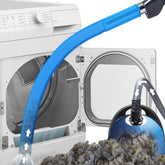 PetOde Dryer Vent Cleaner Kit blue close-up of universal connector for strong suction