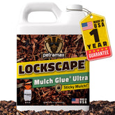 Petra Lockscape Glue covers up to 128 sq ft per gallon for efficient landscaping.