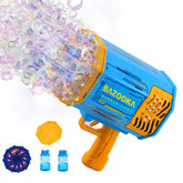 Petrella Bubble Gun 69-Hole Bubbles in action, ideal for energetic outdoor play and big bubble chaos.