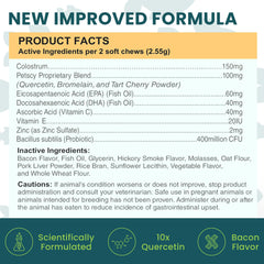 Petscy Itch & Allergy Plus quercetin and bromelain blend for inflammatory support.
