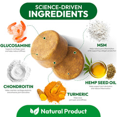 Petsology chondroitin-msm-turmeric-ingredients label highlights natural joint health