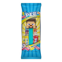 PEZ Minecraft dispensers with candy refills included for quick fun.