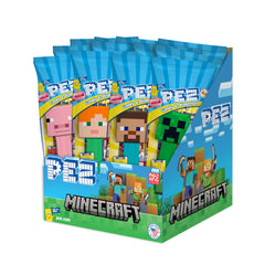 PEZ Minecraft party pack with 12 dispensers ready for gifting and sharing.