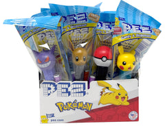 PEZ Pokemon dispensers 12-pack with candy, ideal party favors for kids.