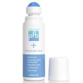 PFB Vanish Razor Bump Stopper roll-on bottle close-up showing a soothing formula for skin relief.