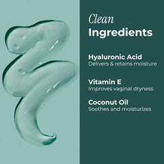 Vitamin E coconut oil illustration highlights nourishment for vaginal moisture.