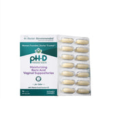 pH-D feminine health support box front view, trusted woman-owned care for comfort
