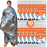 Phafaloop emergency thermal blanket reflecting heat for warmth retention.