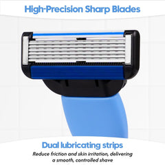 Phafaloop pivoting razor head follows contours for steady contact