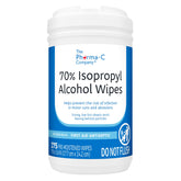 The Pharma-C Company 70% isopropyl wipes in a canister for on-site wound care.