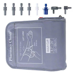Pharmacy Choice 3XL arm cuff with eight connectors for broad monitor compatibility.