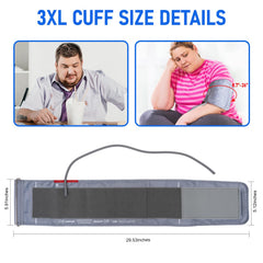 Hair-friendly Velcro on the 3XL cuff for comfortable wear.