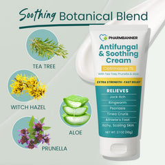 PHARMBANNER antifungal cream treats ringworm symptoms with soothing care.