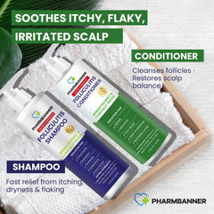 PHARMBANNER tea tree oil close-up suggesting calming aroma