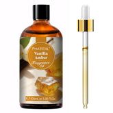 PHATOIL Vanilla Amber bottle with dropper for precise scent dispensing.