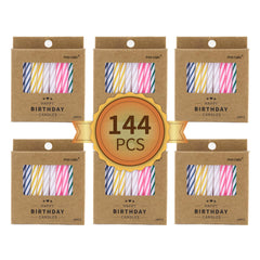 PHD CAKE 144-count spiral candles pack for large celebrations
