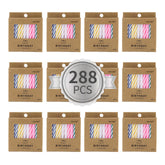 PhD CAKE 288-count spiral birthday candles in vibrant colors for celebrations