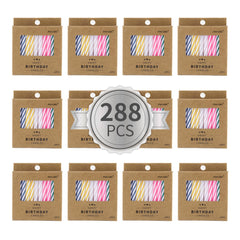 PhD CAKE 288-count spiral birthday candles in vibrant colors for celebrations