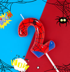 PHD CAKE spider cartoon birthday candle adds playful charm to celebrations.