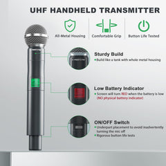Phenyx Pro PTU5000-4H handheld mic two for vibrant performances