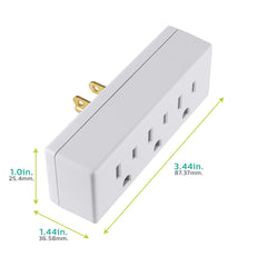 Philips 3-outlet tap on a desk enables efficient workstation power.