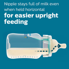 Wide-neck design bottle easy to clean with fewer parts.