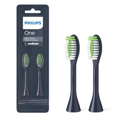 Philips One BH1022/04 brush head close-up with soft nylon bristles for gentle polishing.