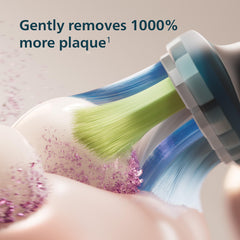 Philips Sonicare 6500 mode selector, Clean and Sensitive options.
