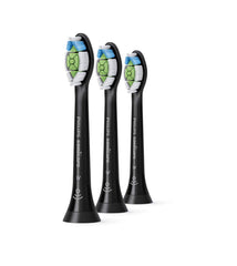 Philips Sonicare W DiamondClean brush head three-pack for whitening and plaque removal.