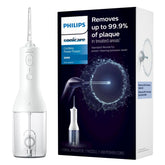 Philips Sonicare Water Flosser compact white unit for daily interdental cleaning.