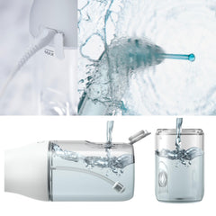 Philips Sonicare Water Flosser 360-degree nozzle targets hard-to-reach areas.