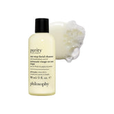 Philosophy Purity Made Simple cleanser bottle with meadowfoam oil for gentle hydration
