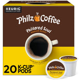 Philz Philtered Soul K-Cup pod ready for Keurig machines with smooth hazelnut aroma.
