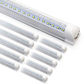 Phiwicsh 8ft LED shop light assembly showing easy setup and bright output