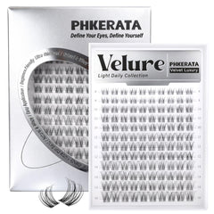PHKERATA Velure lash clusters provide a natural blend for a seamless daily look.